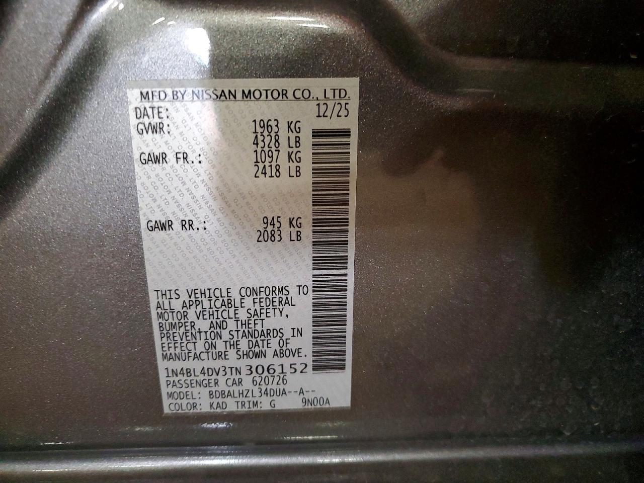 Nissan Altima Sv