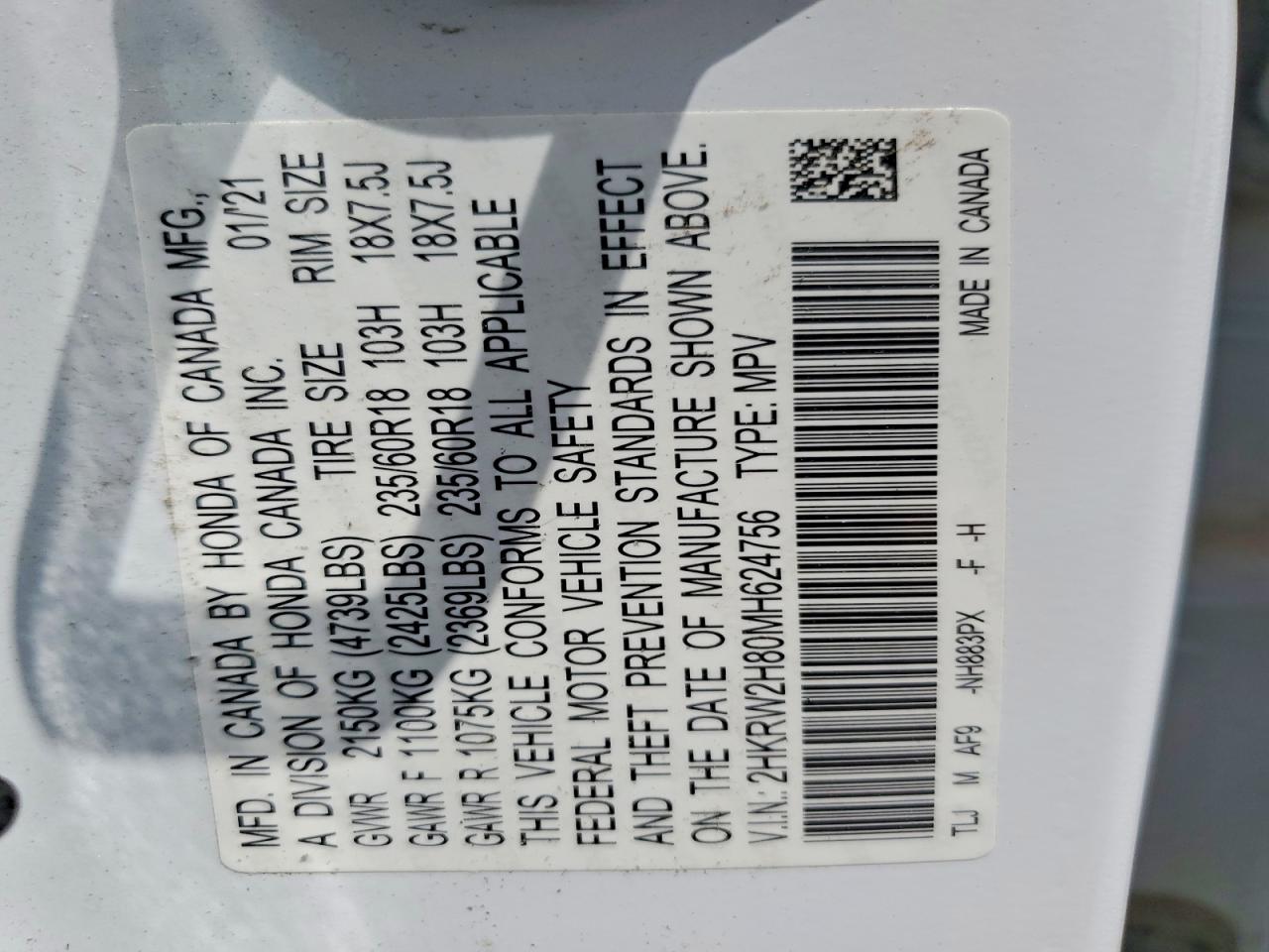 Honda Crv Exl