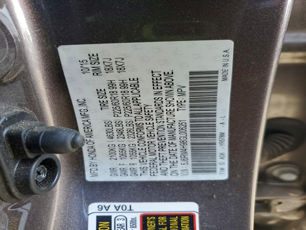 Honda Crv Touring