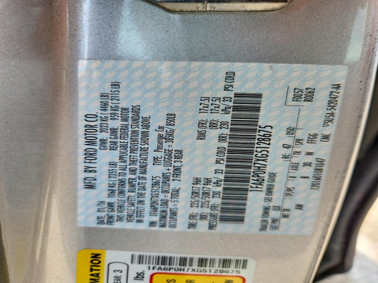 Ford Fusion Se