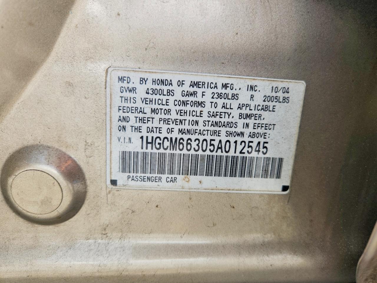 Honda Accord Lx