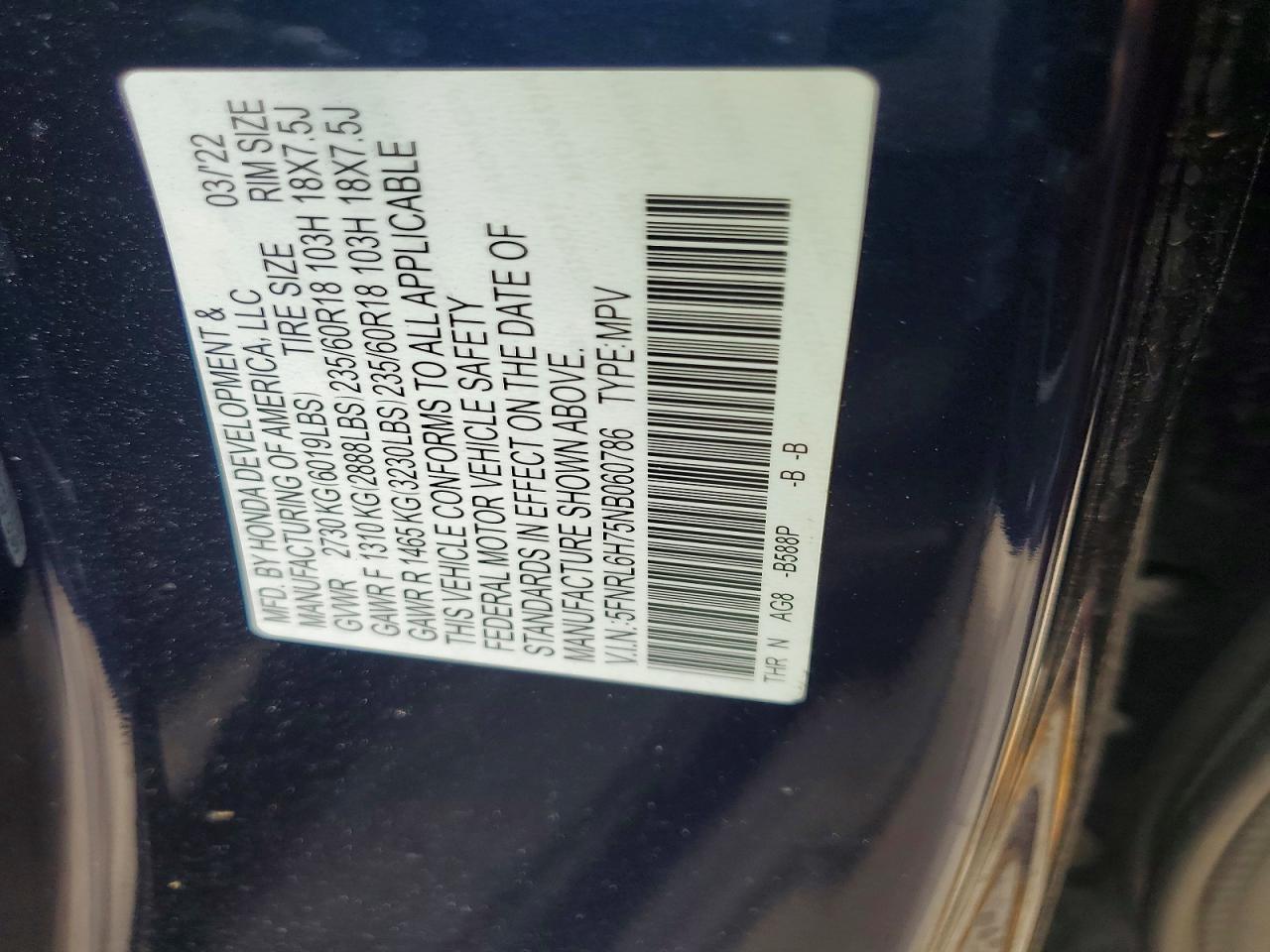 Honda Odyssey Exl