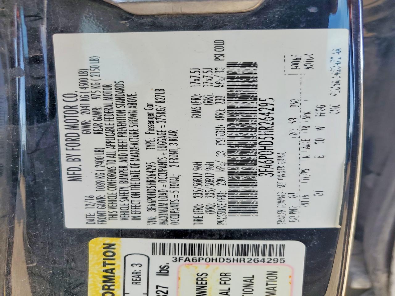 Ford Fusion Se