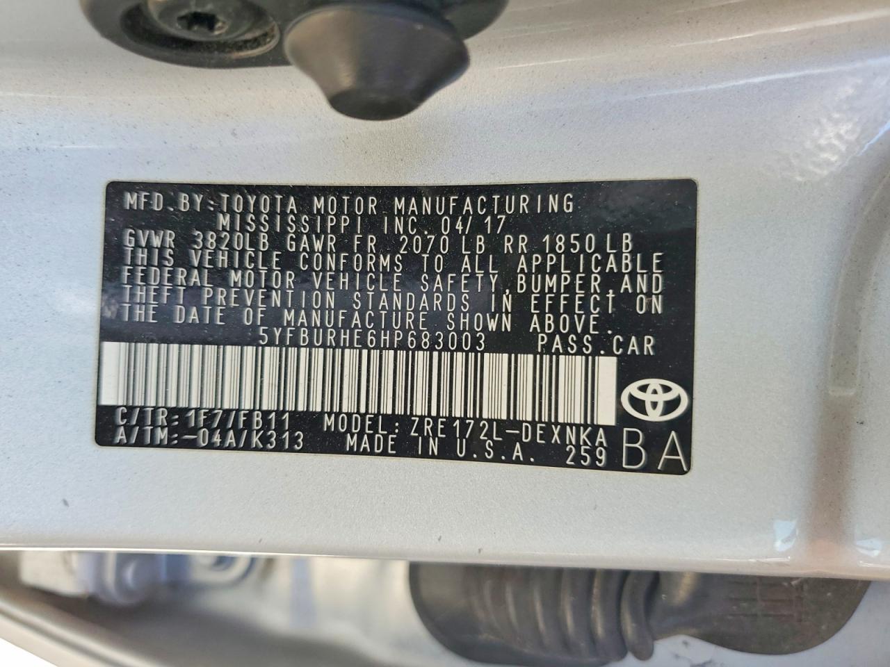 Toyota Corolla Le
