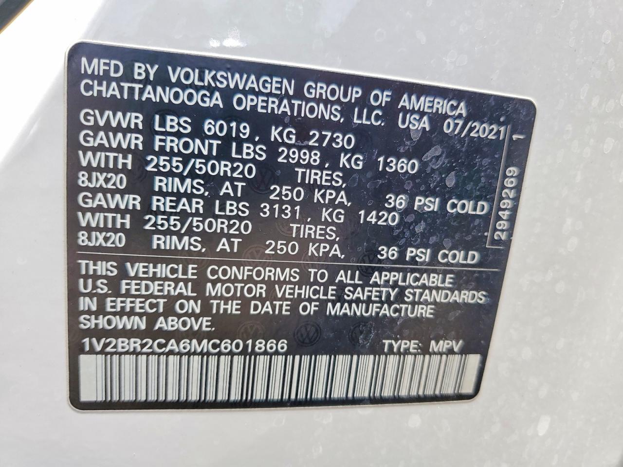 Volkswagen Atlas Sel