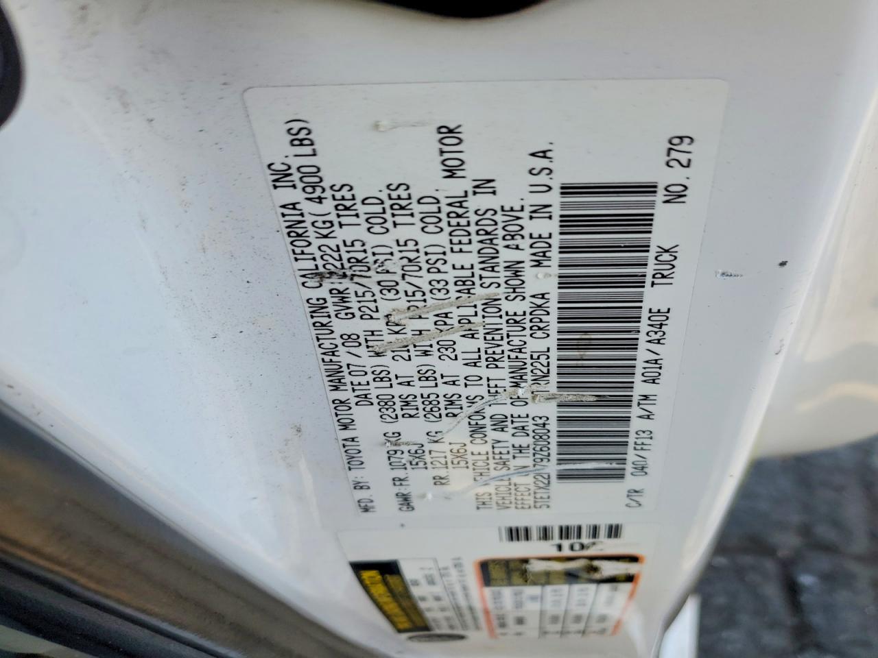 Toyota Tacoma Access Cab