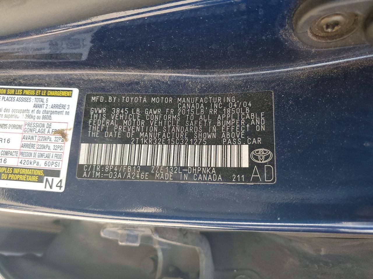Toyota Corolla Xr