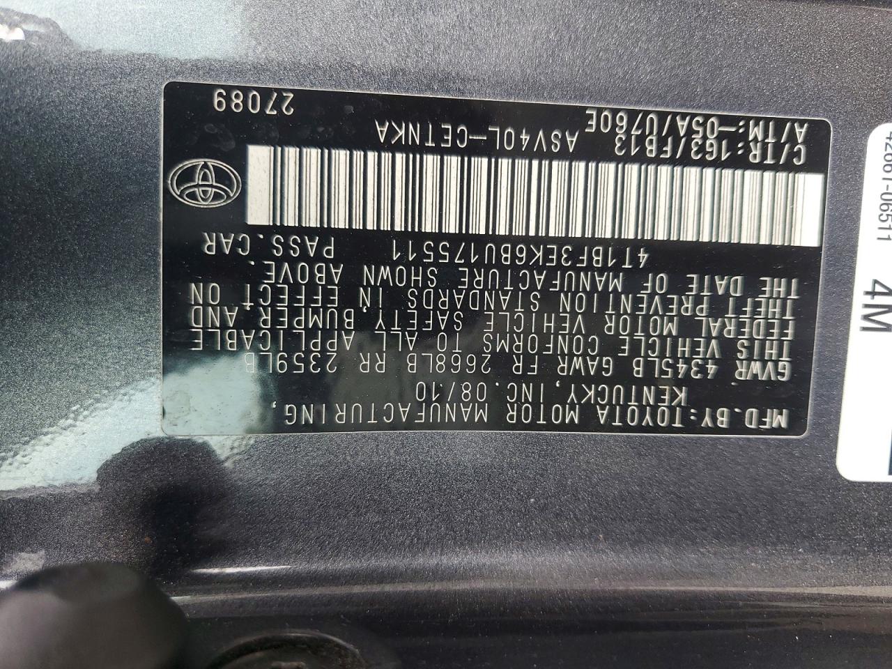 Toyota Camry Le