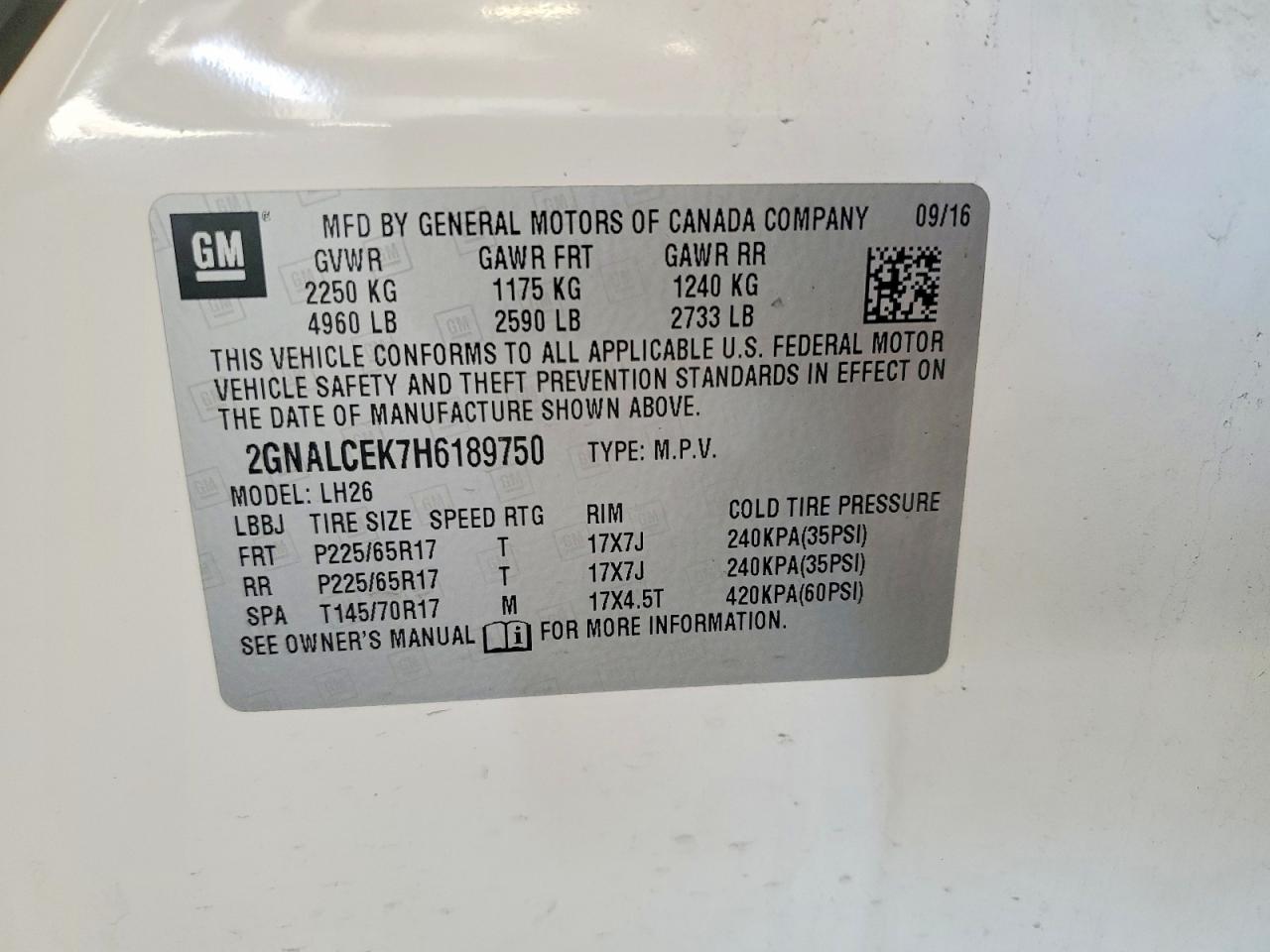 Chevrolet Equinox Lt