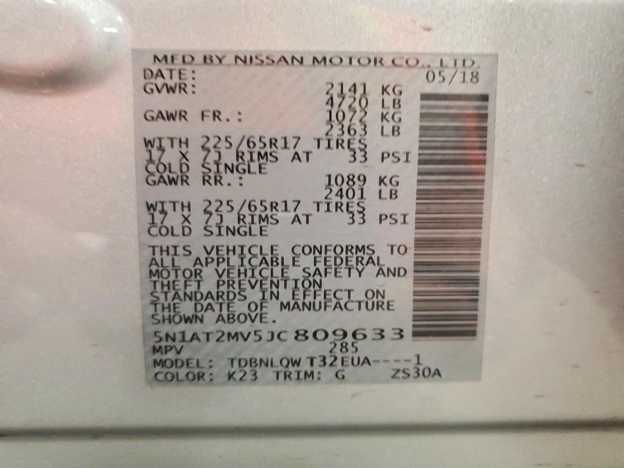 Nissan Rogue Sv
