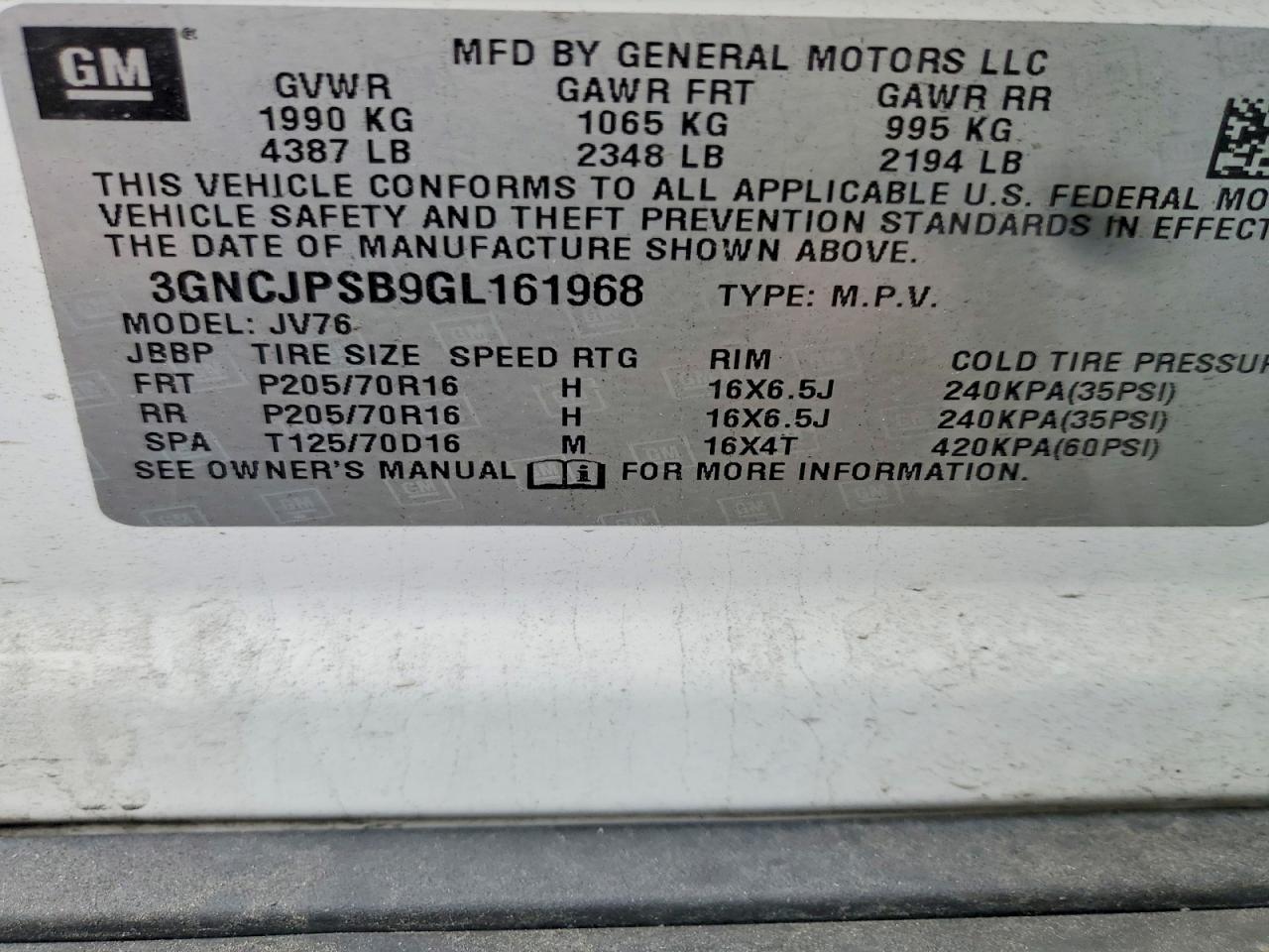 Chevrolet Trax 1lt