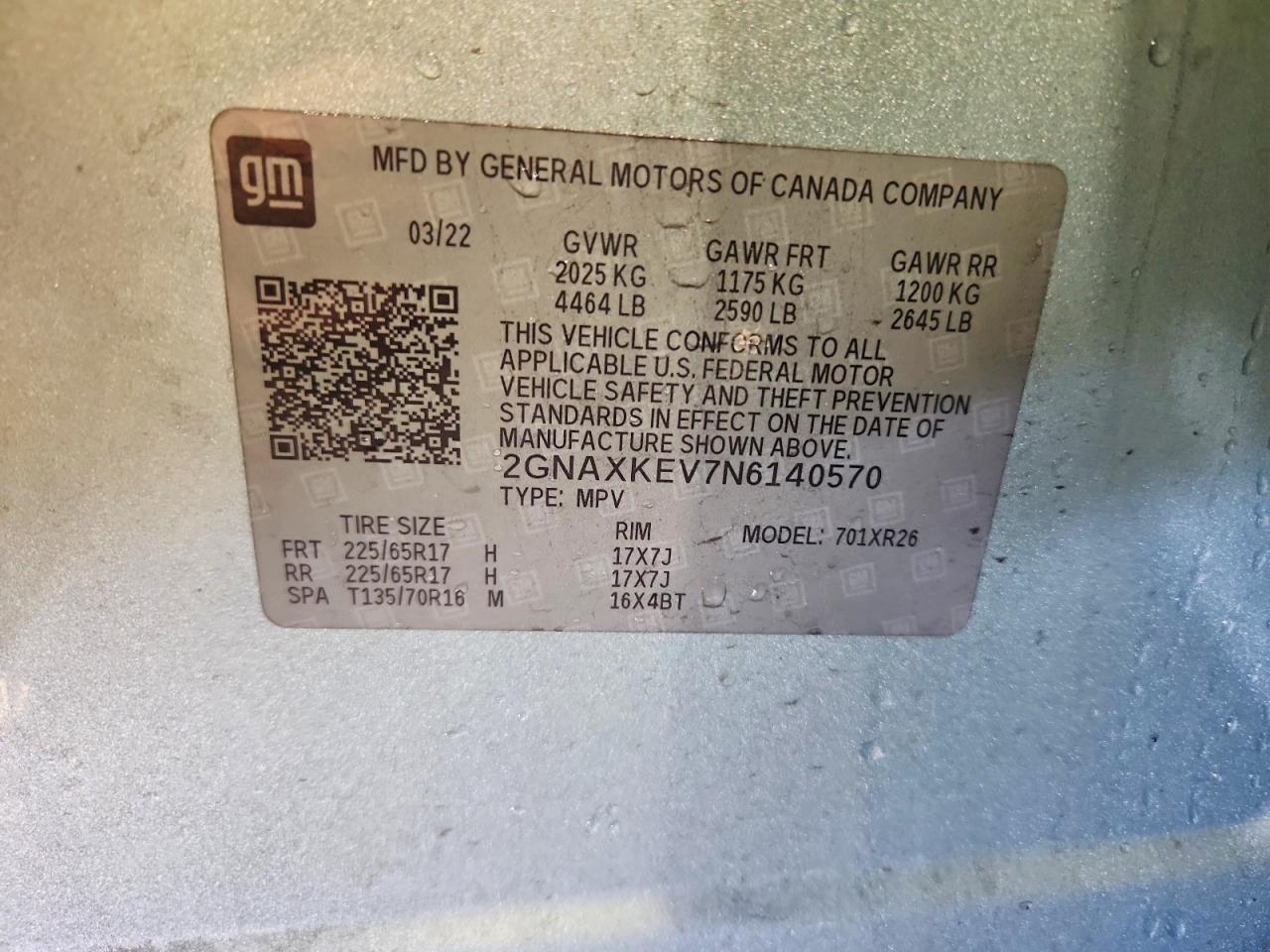 Chevrolet Equinox Lt