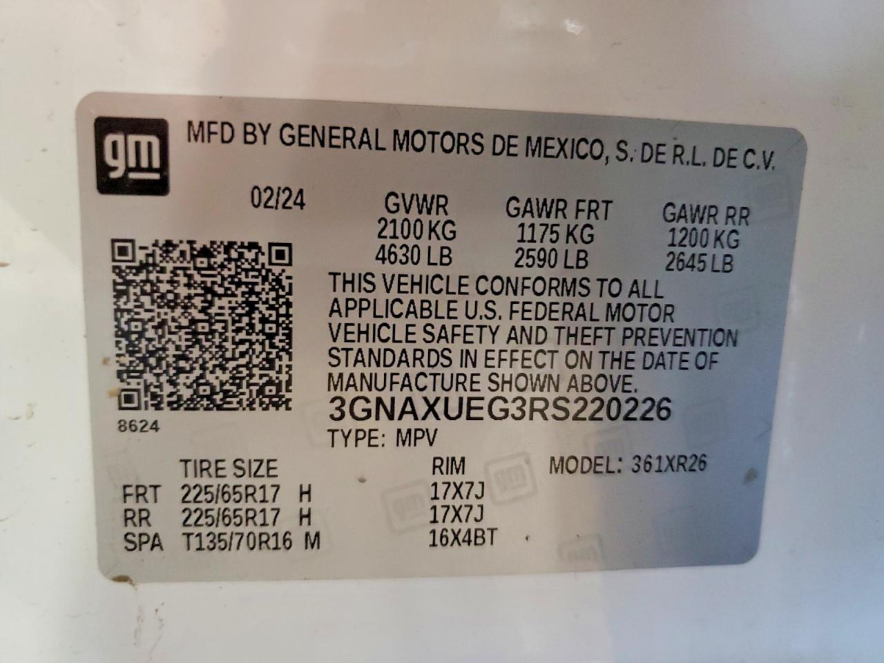 Chevrolet Equinox Lt