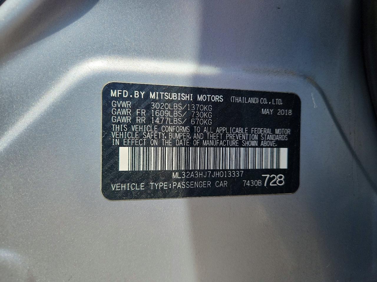 Mitsubishi Mirage Es
