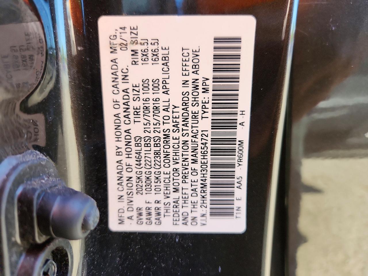 Honda Crv Lx