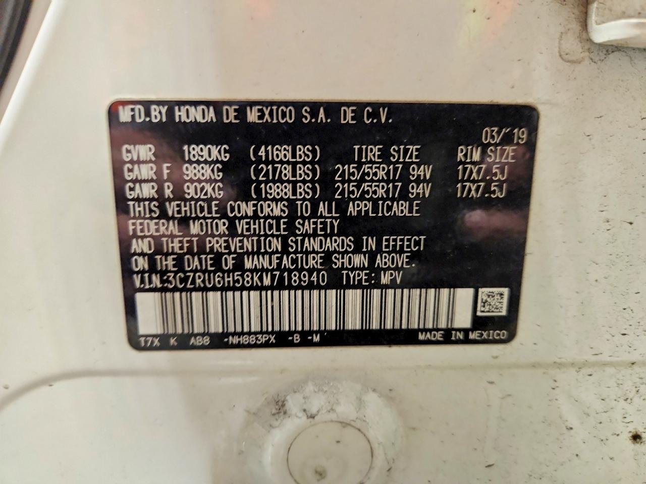 Honda HR-V Ex