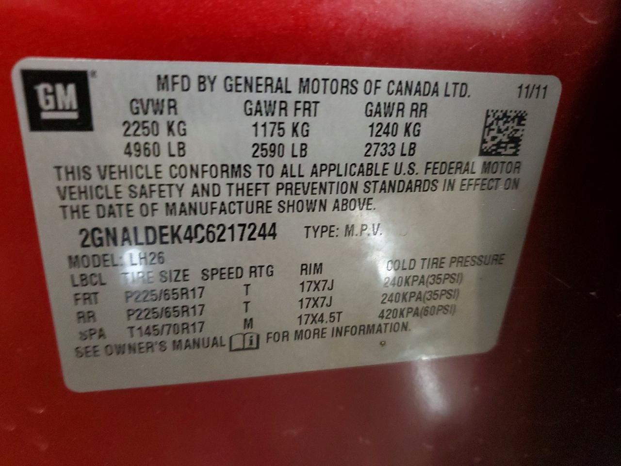 Chevrolet Equinox Lt