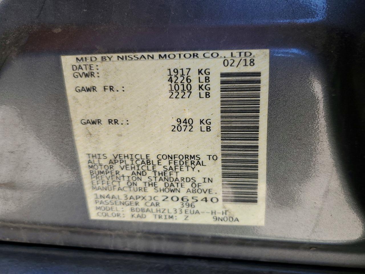 Nissan Altima 2.5 Sr