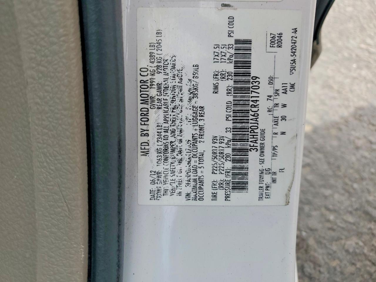 Ford Fusion Sel