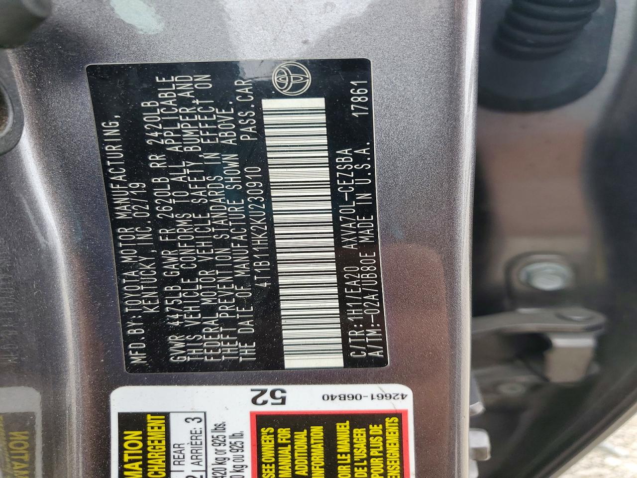 Toyota Camry Se