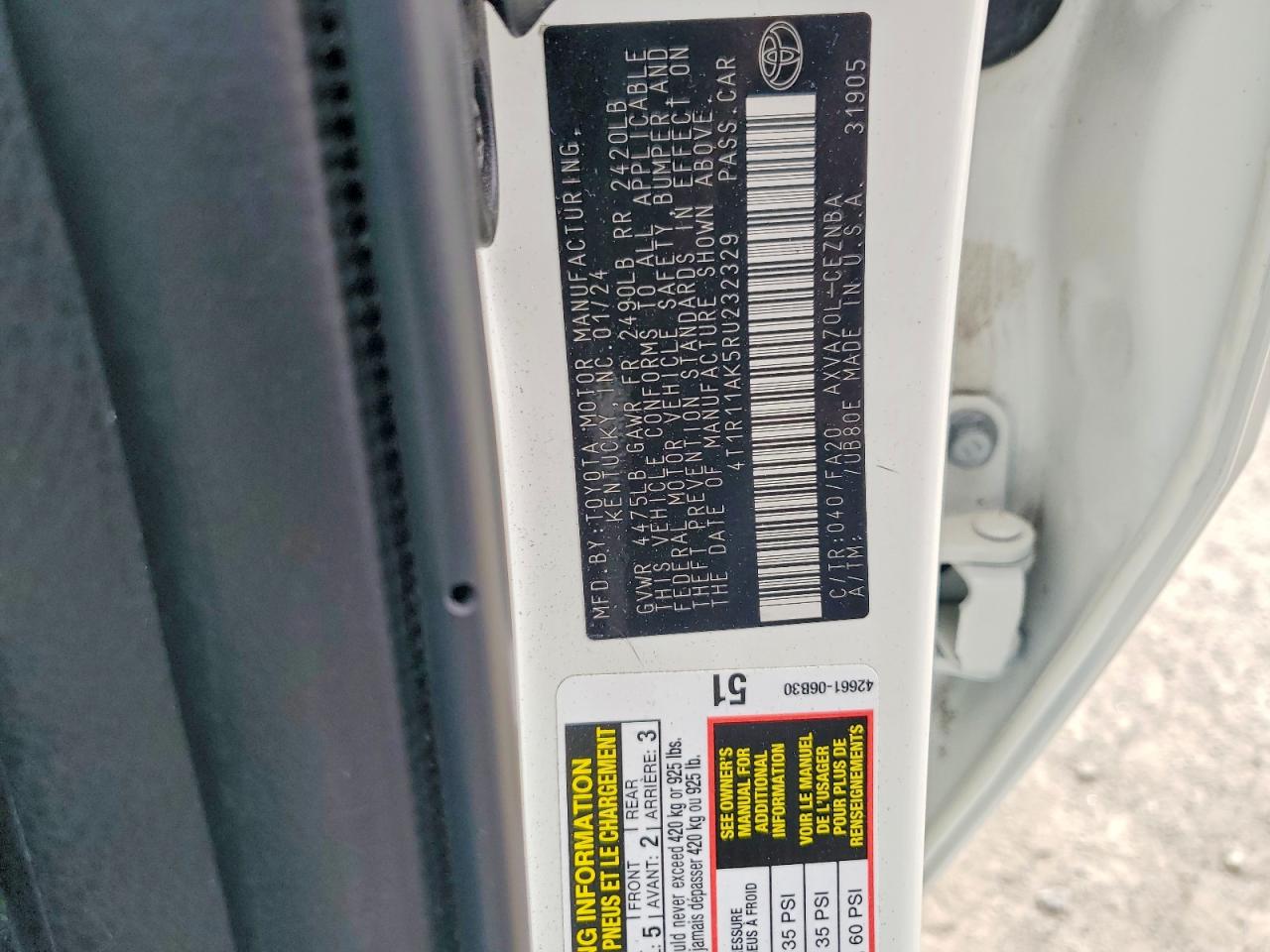 Toyota Camry Le