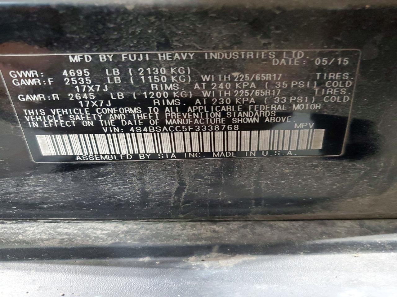 Subaru Outback 2.5i Premium