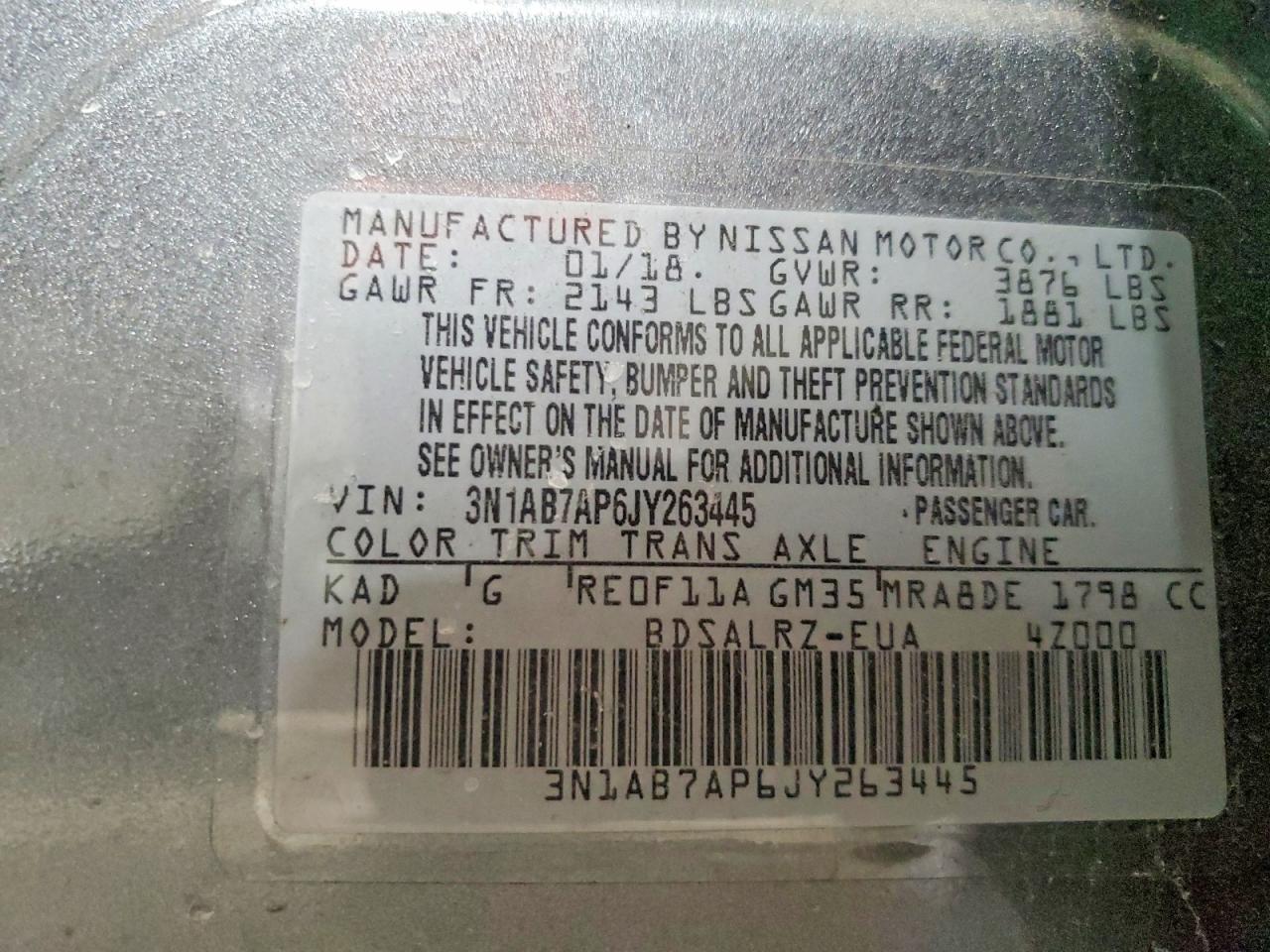 Nissan Sentra Sr