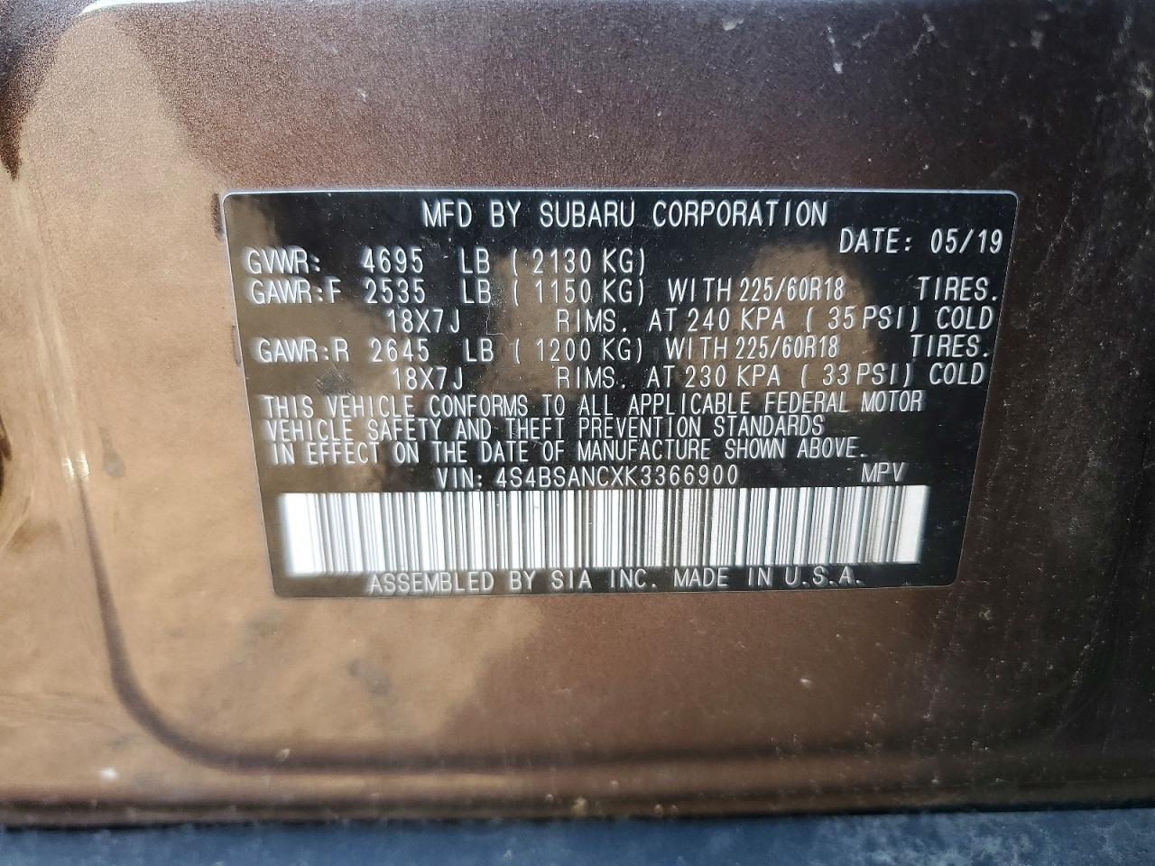 Subaru Outback 2.5i Limited
