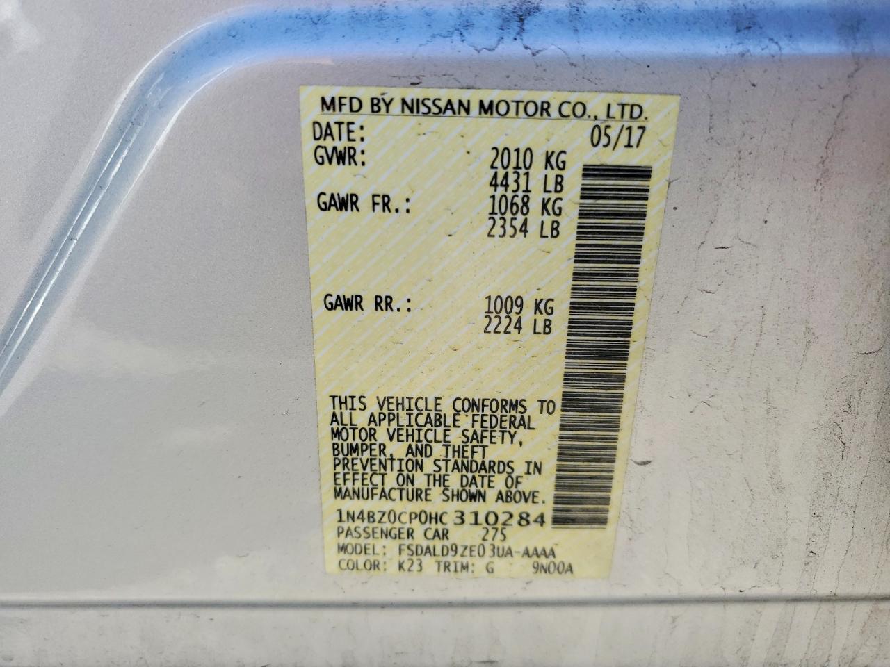 Nissan LEAF Sv