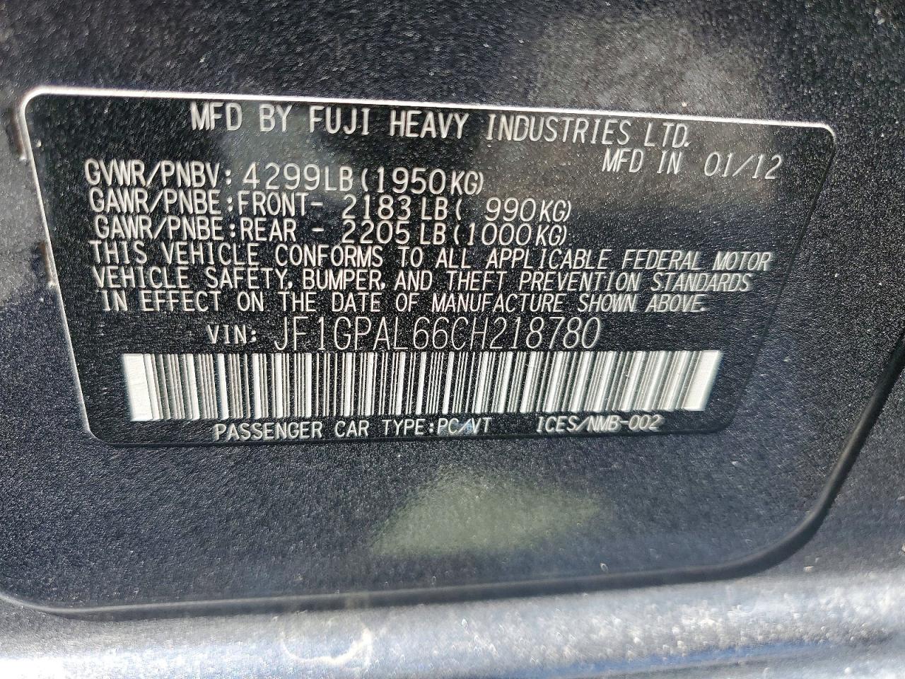 Subaru Impreza Sport Premium