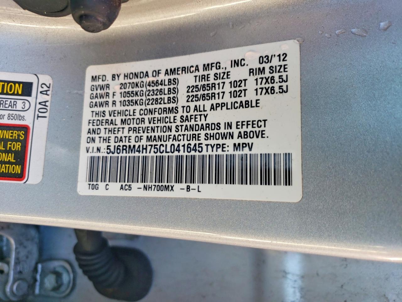 Honda Crv Exl