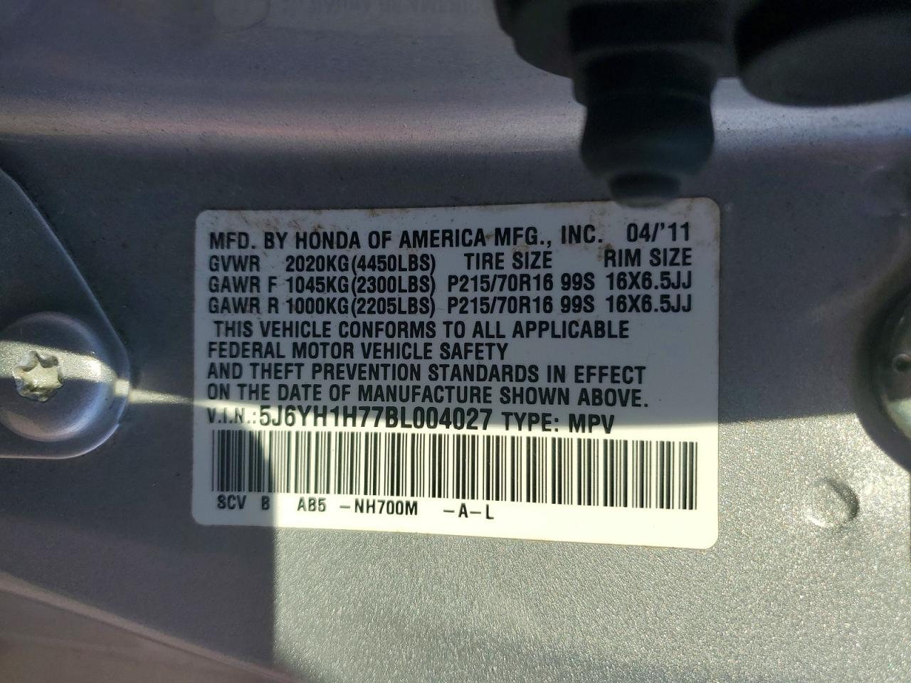 Honda Element Ex