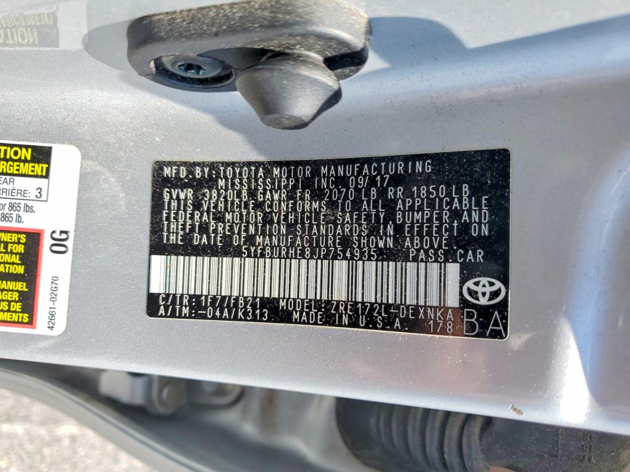 Toyota Corolla Le