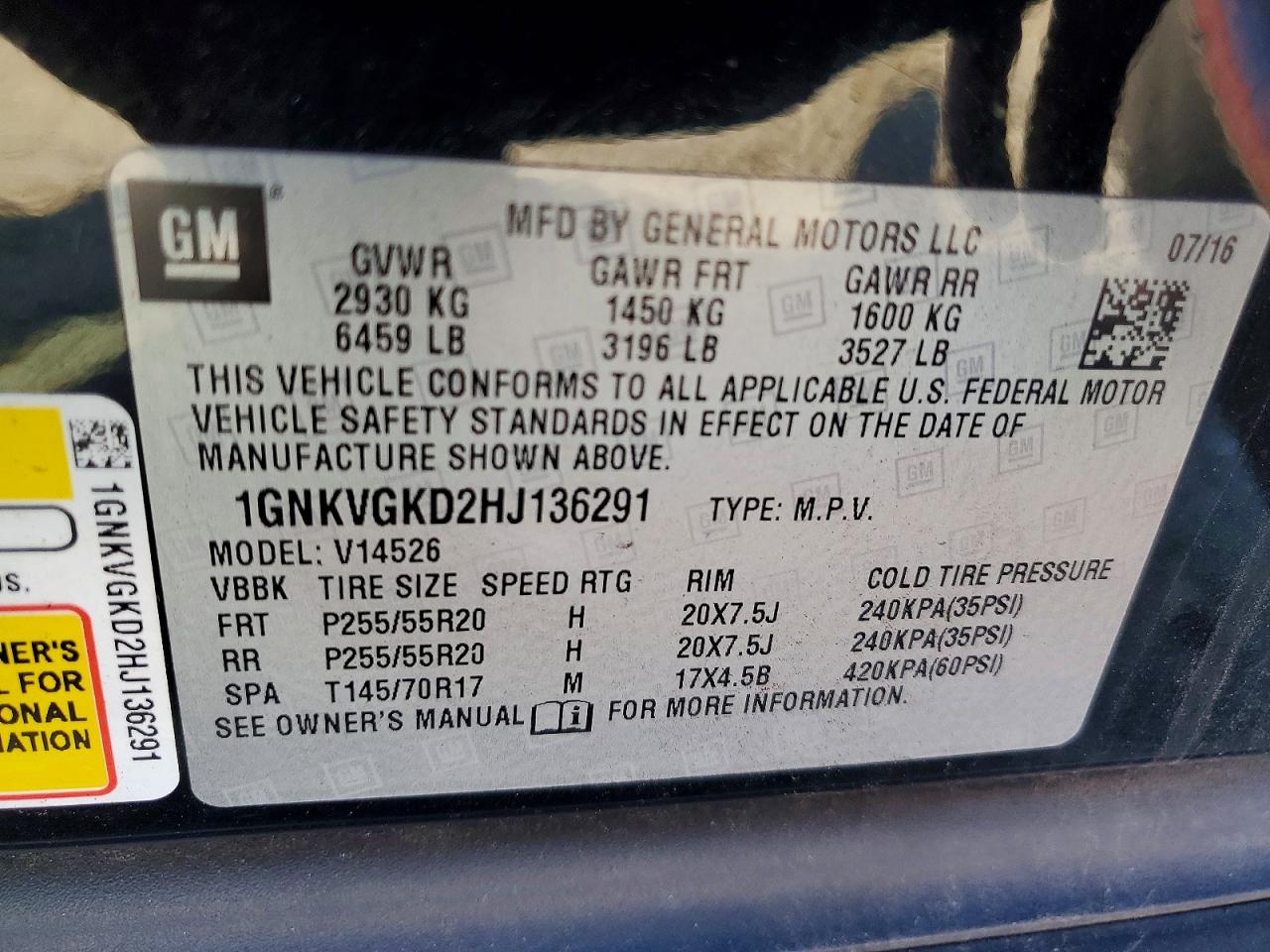 Chevrolet Traverse Lt