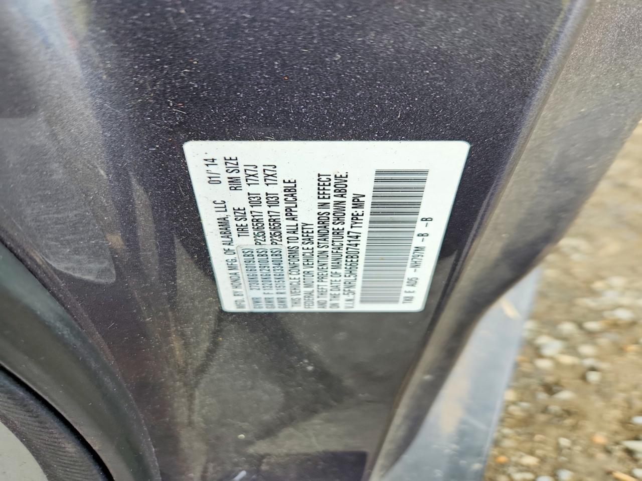 Honda Odyssey Exl