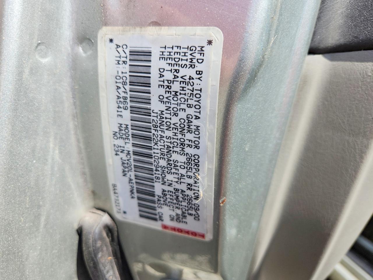 Toyota Camry Le V6