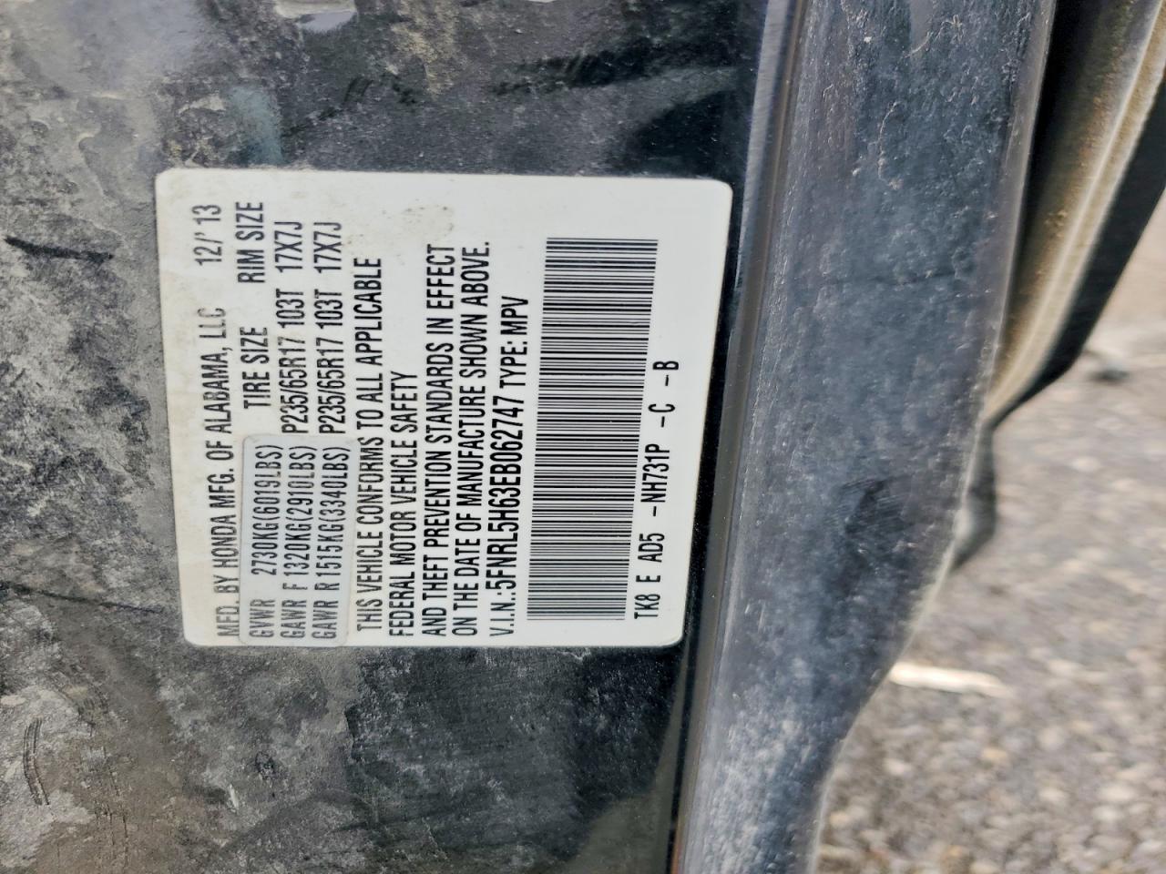 Honda Odyssey Exl