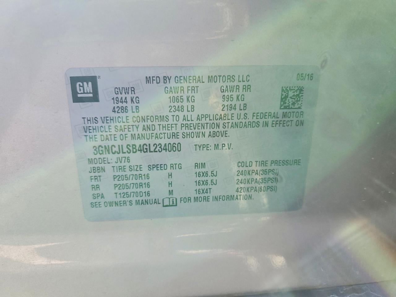 Chevrolet Trax 1lt
