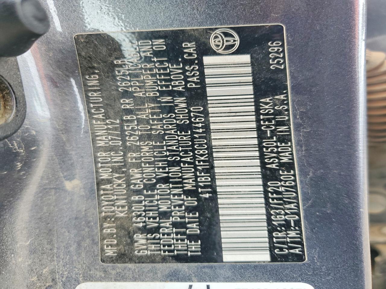 Toyota Camry Se