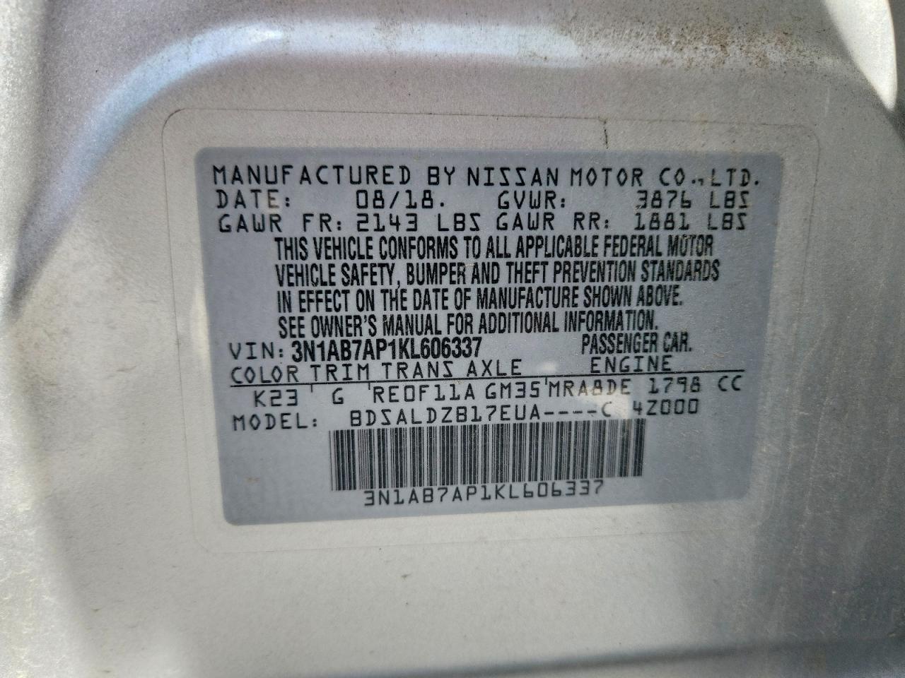 Nissan Sentra Sv