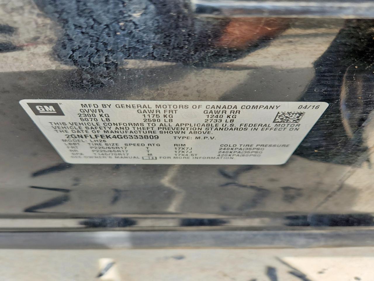 Chevrolet Equinox Lt