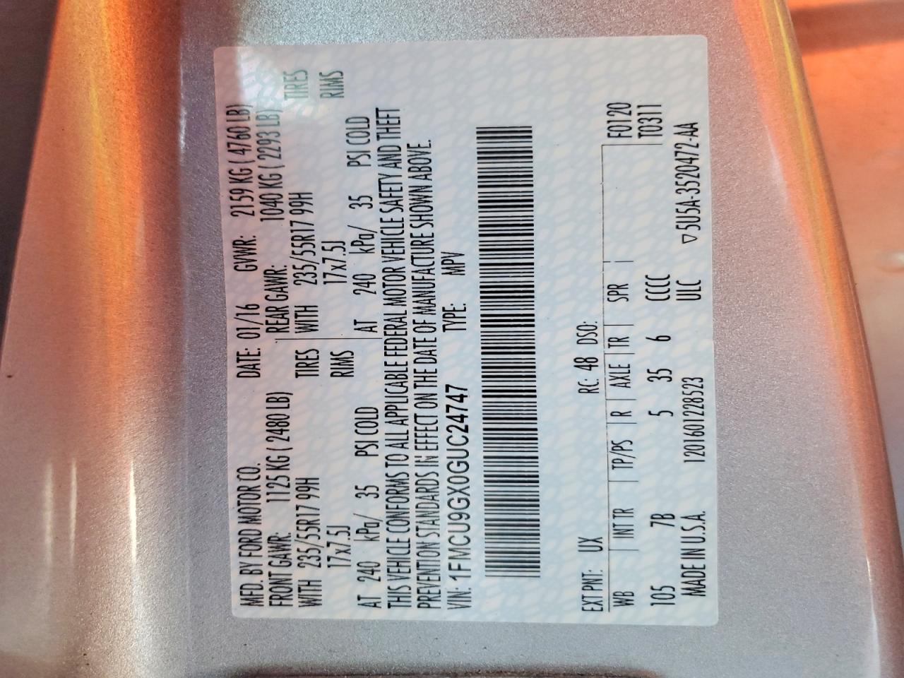 Ford Escape Se