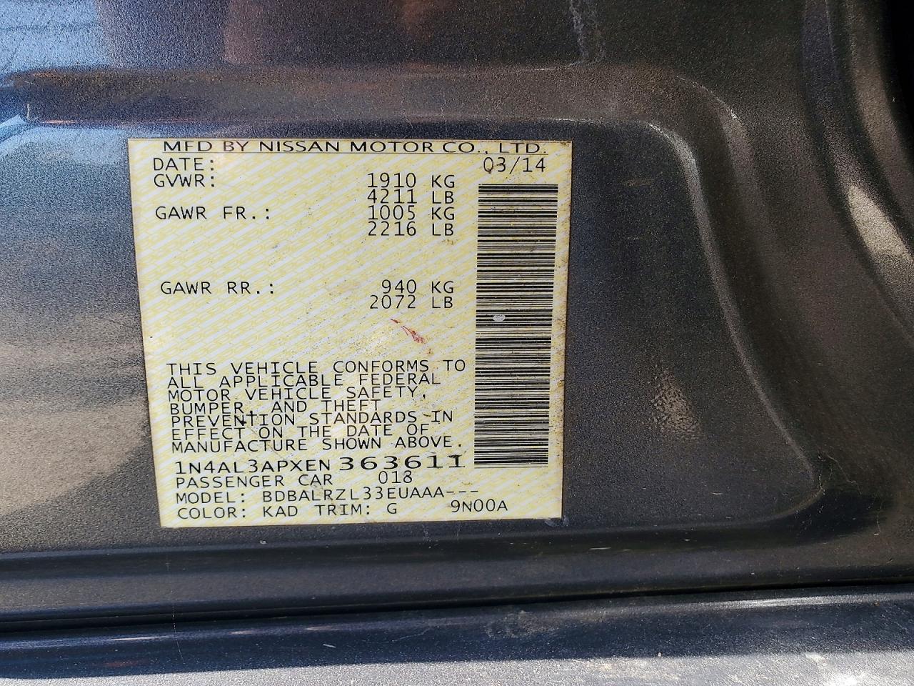 Nissan Altima 2.5 S