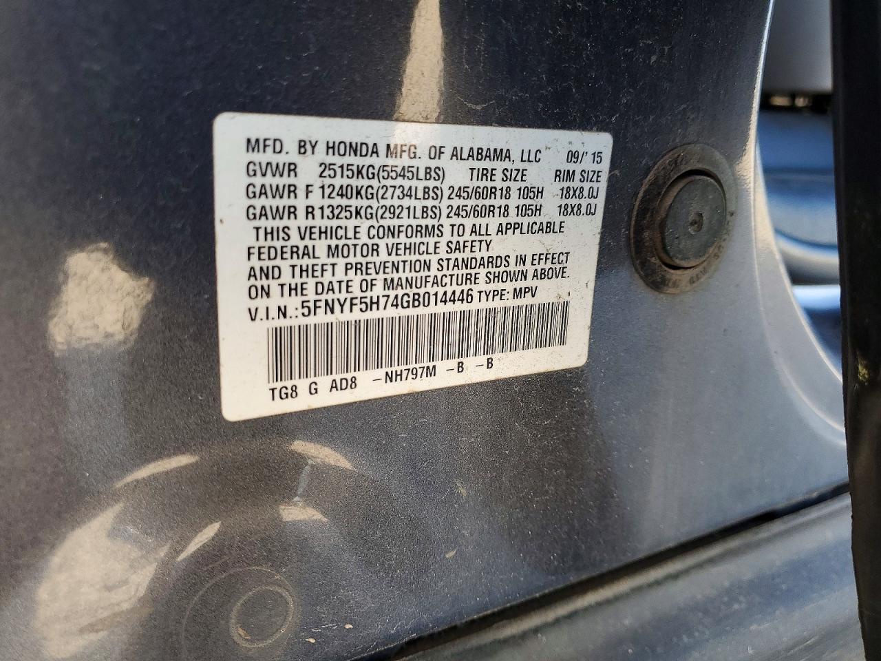 Honda Pilot Exln