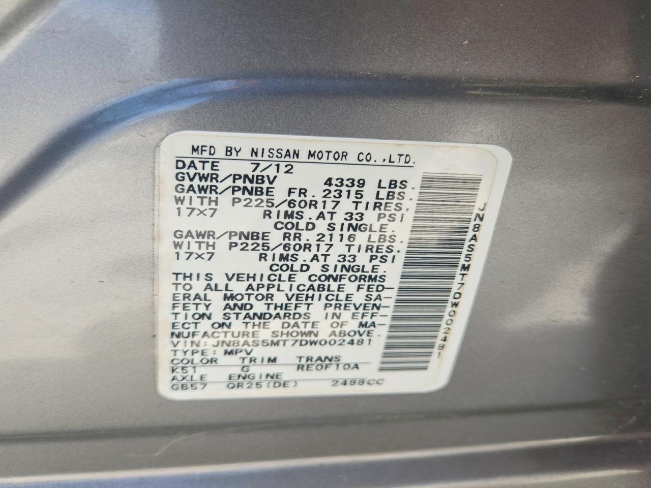 Nissan Rogue S