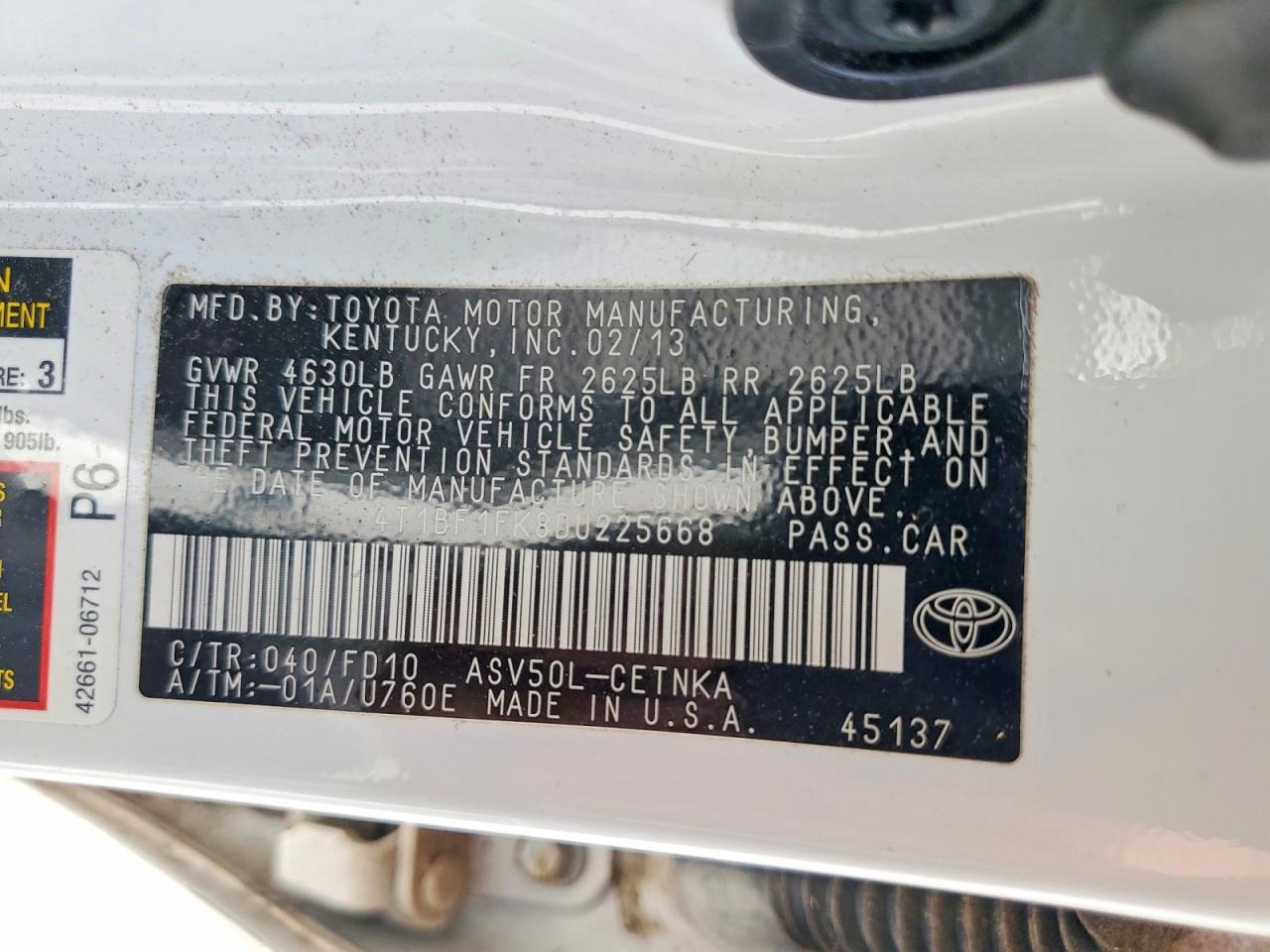 Toyota Camry Le
