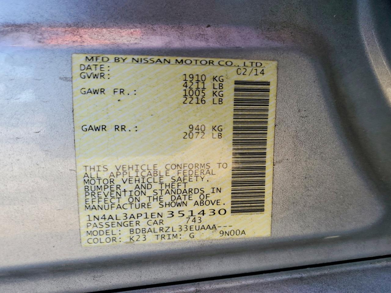 Nissan Altima 2.5 S