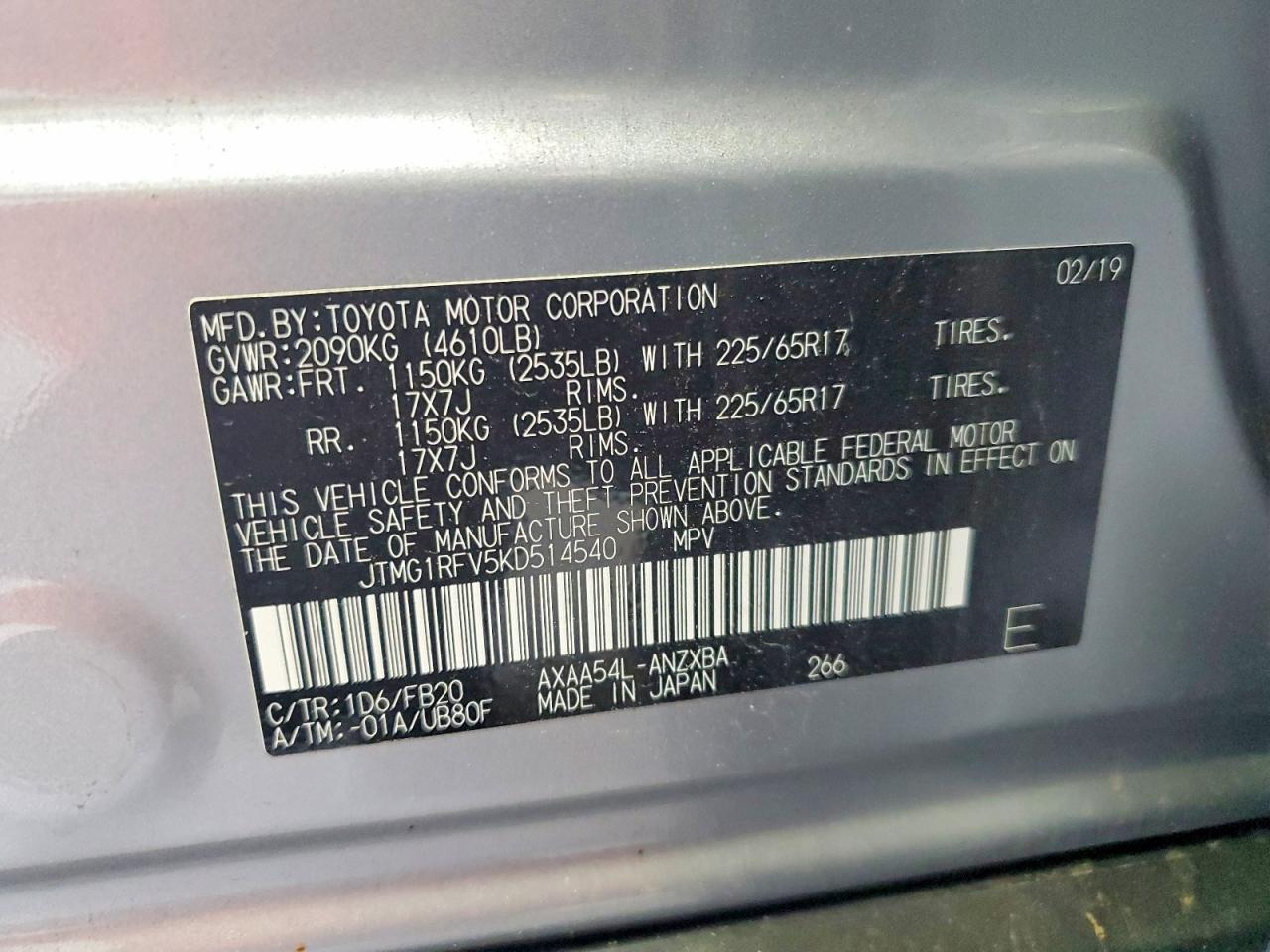 Toyota RAV4 Le