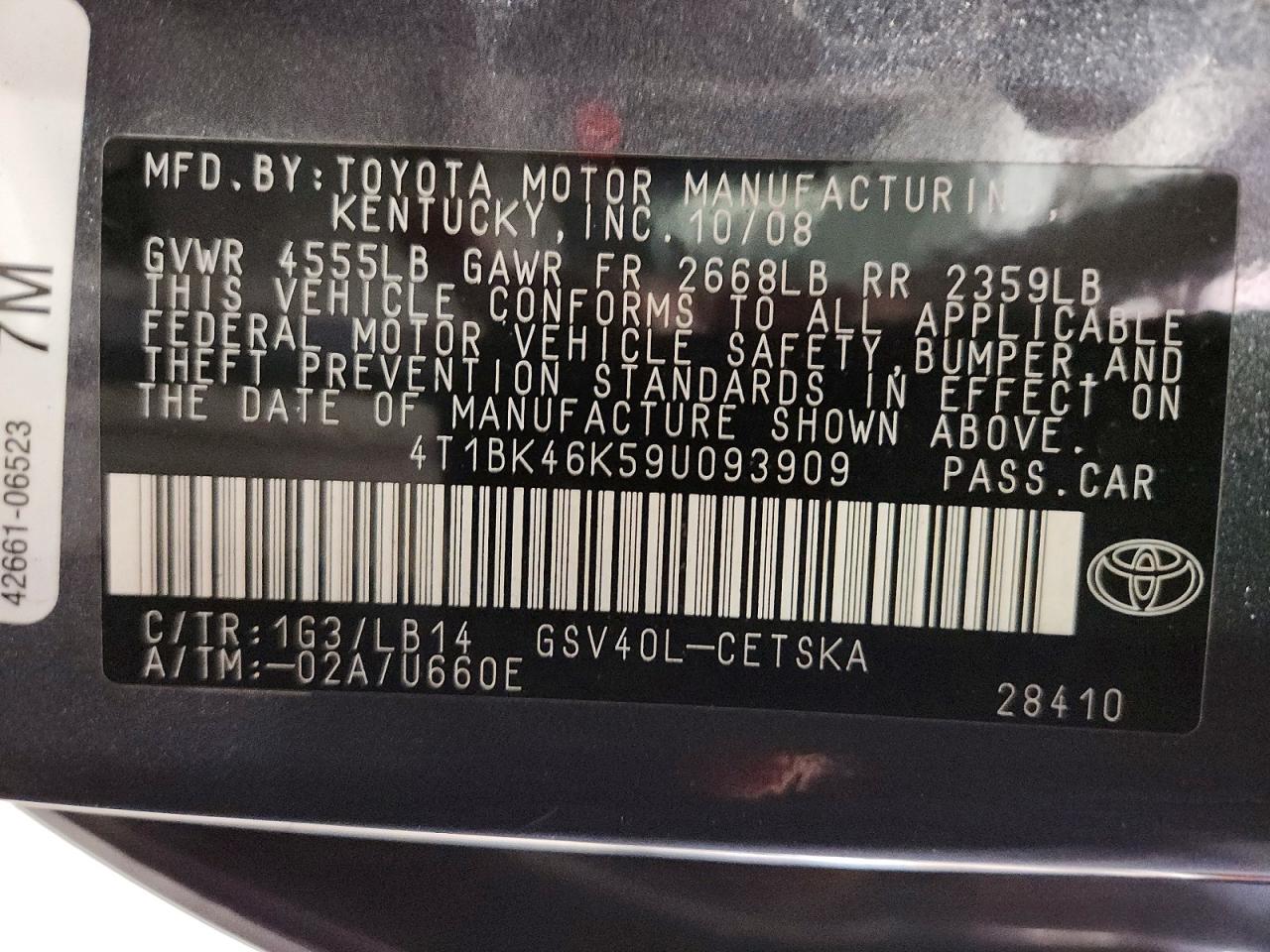 Toyota Camry Se V6