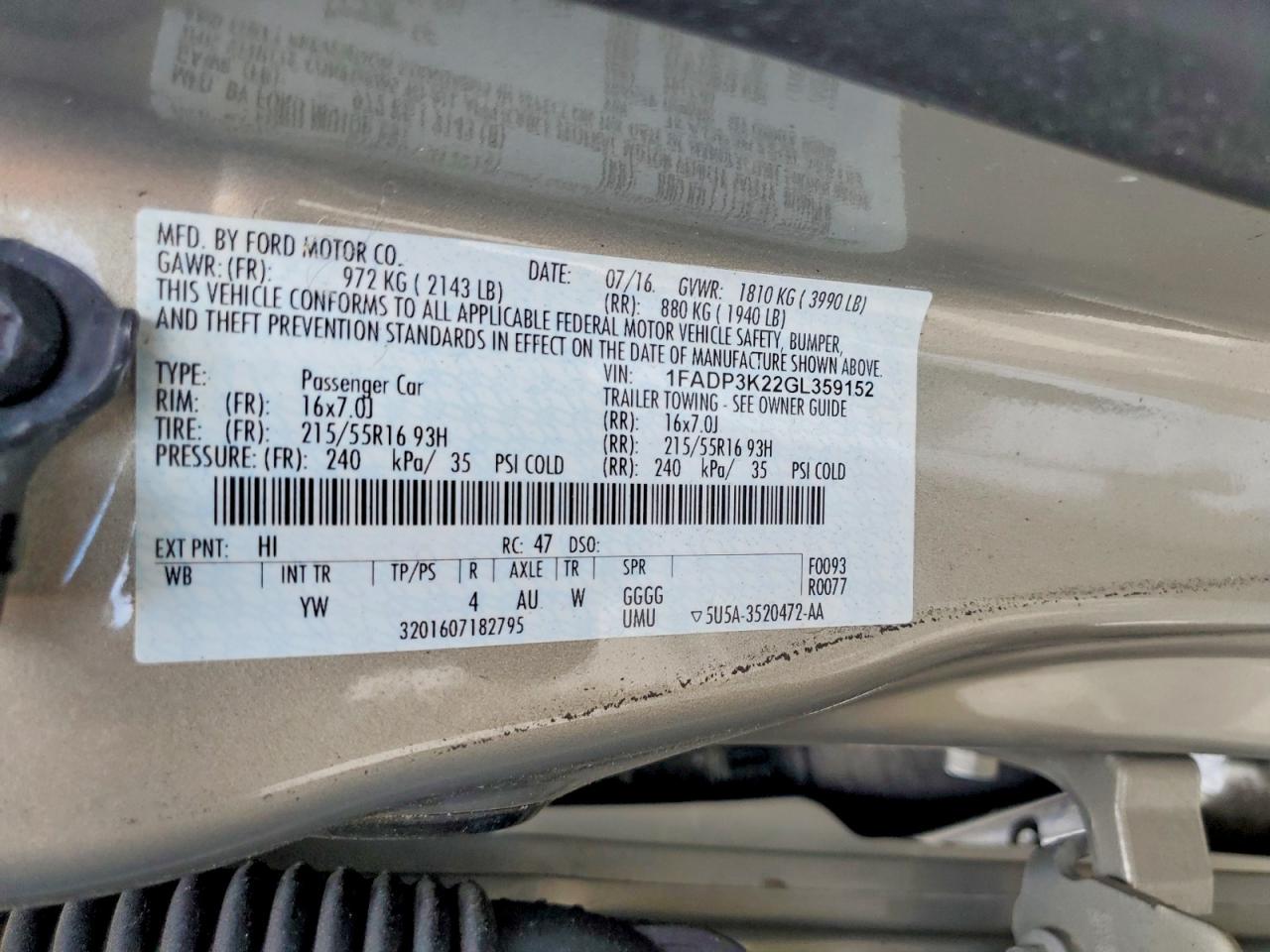 Ford Focus Se